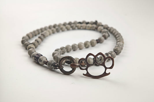 Rosty Grey Hound - Rosenkranz Kette, handmade