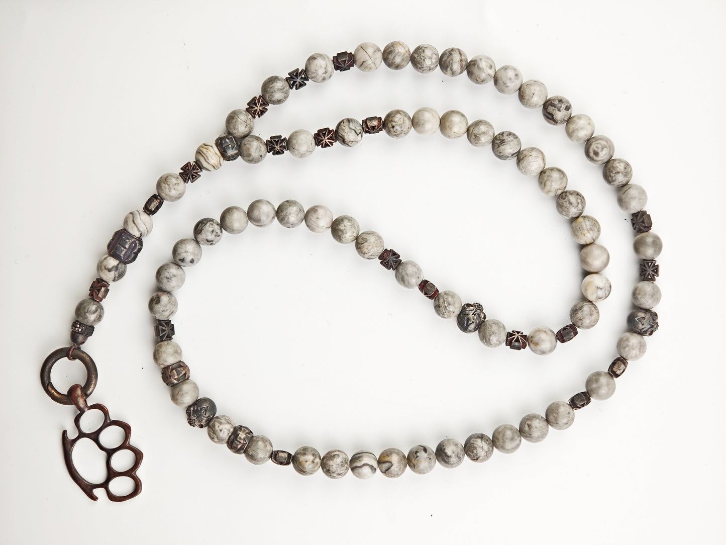 Rosty Grey Hound - Rosenkranz Kette, handmade