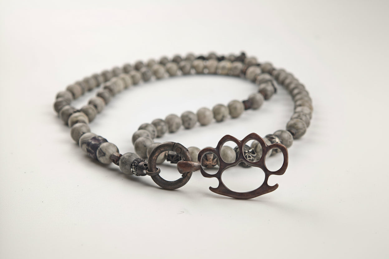 Rosty Grey Hound - Rosenkranz Kette, handmade