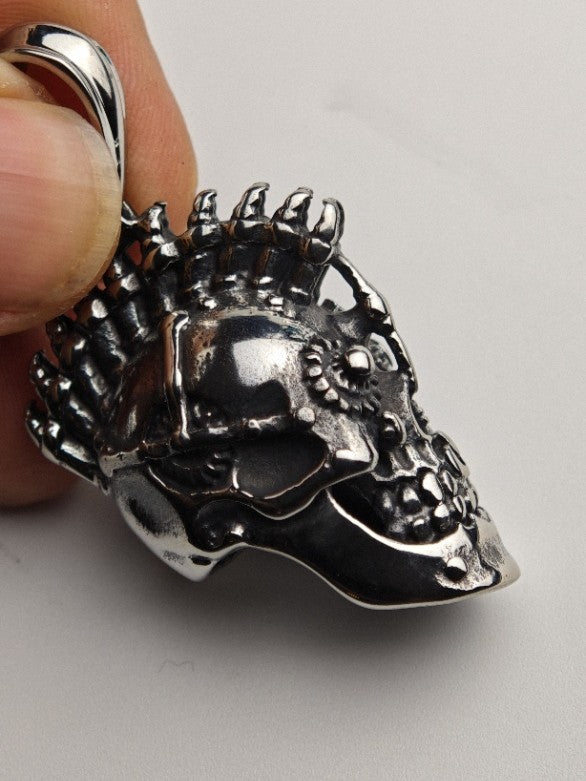 "Steampunk Mohawk" Skull