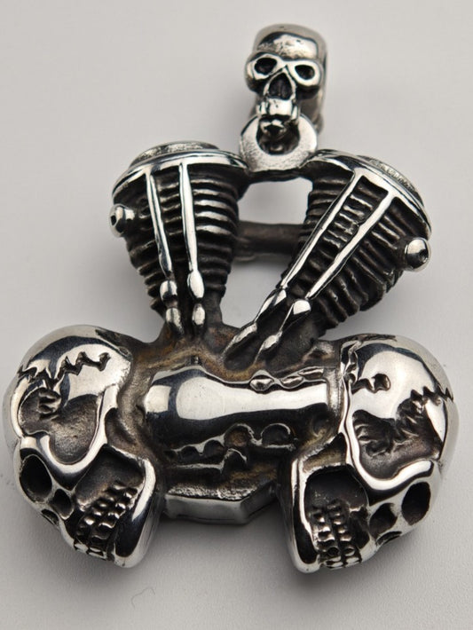 "V2 Twin-Skull" Motor-Anhänger