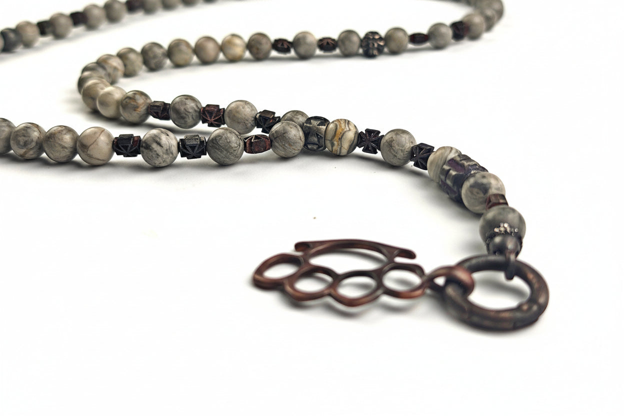 Rosty Grey Hound - Rosenkranz Kette, handmade