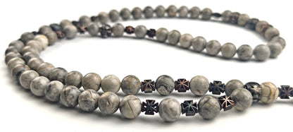 Rosty Grey Hound - Rosenkranz Kette, handmade