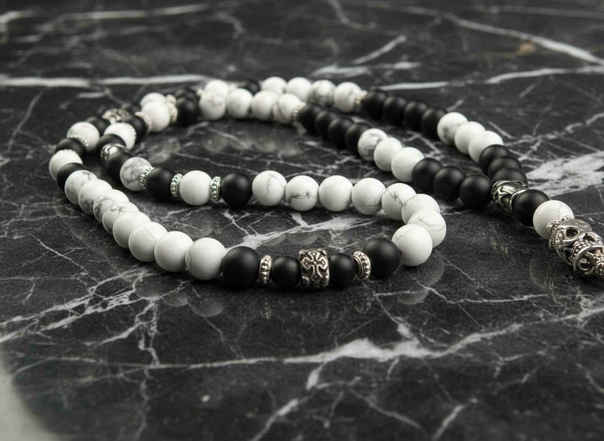 The Beauty - Rosenkranz Kette, handmade
